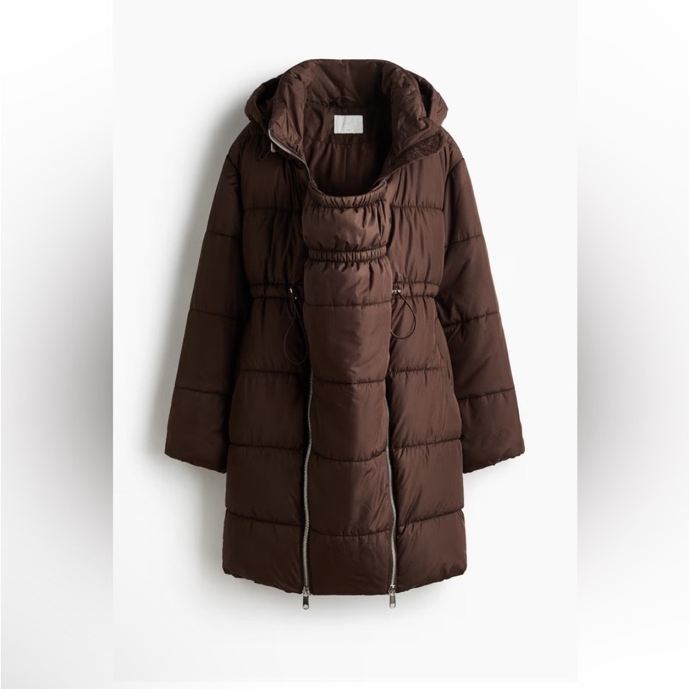 Mama before & after babywearing puffer coat